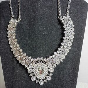 Elegant Silver Statement Necklace